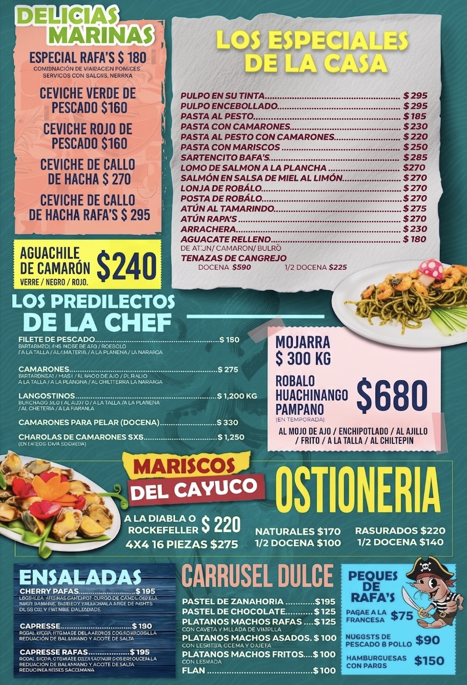 Menú Rafas Pata Inn página 1